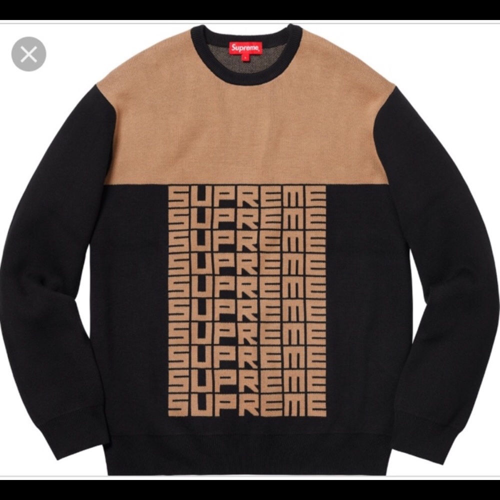 ✨ SUPREME - Repeat Crewneck Sweater - M - NEW!! ✨